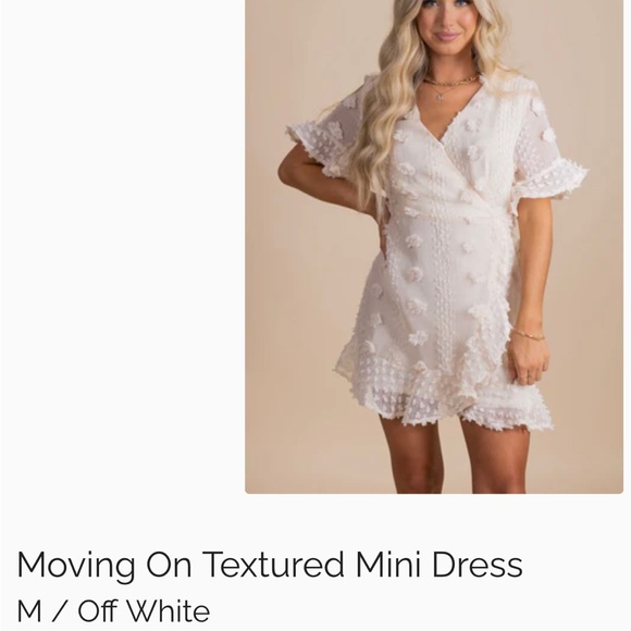 Bella Ella Moving On Textured Mini Dress - NWOT - Picture 4 of 10